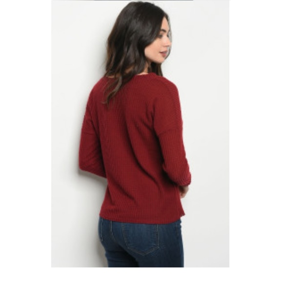 Burgundy Long Sleeve - Picture 3 of 7